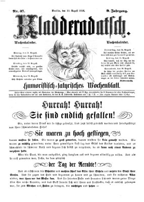 Kladderadatsch Sonntag 10. August 1856