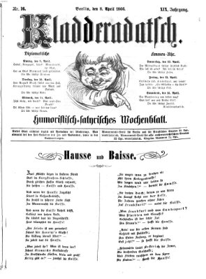 Kladderadatsch Sonntag 8. April 1866