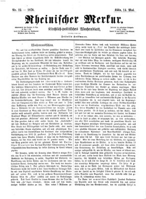 Rheinischer Merkur (Deutscher Merkur) Samstag 14. Mai 1870