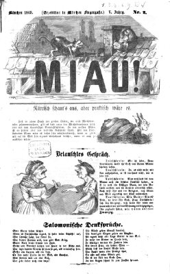 Miau Donnerstag 14. Januar 1869