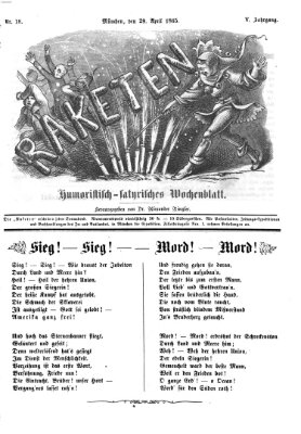 Raketen (Schalks-Narr) Samstag 29. April 1865