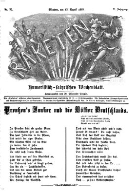Raketen (Schalks-Narr) Samstag 12. August 1865