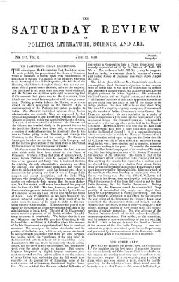 Saturday review Samstag 12. Juni 1858