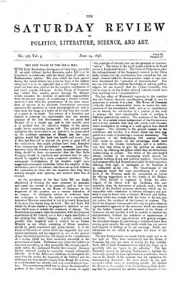 Saturday review Samstag 19. Juni 1858