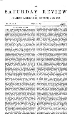 Saturday review Samstag 13. August 1859