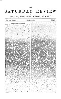 Saturday review Samstag 2. März 1867