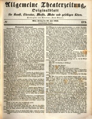 Allgemeine Theaterzeitung Freitag 28. Juli 1843