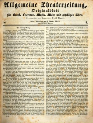 Allgemeine Theaterzeitung Mittwoch 3. Januar 1844