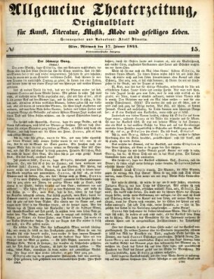 Allgemeine Theaterzeitung Mittwoch 17. Januar 1844