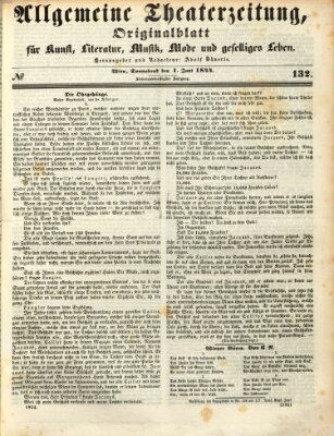 Allgemeine Theaterzeitung Samstag 1. Juni 1844