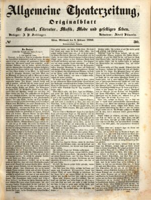 Allgemeine Theaterzeitung Mittwoch 4. Februar 1846