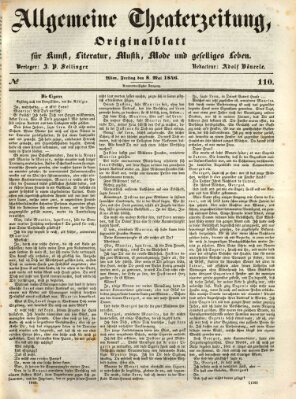Allgemeine Theaterzeitung Freitag 8. Mai 1846