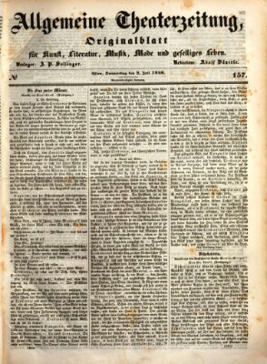 Allgemeine Theaterzeitung Donnerstag 2. Juli 1846