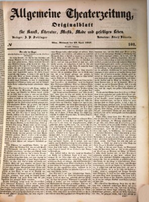 Allgemeine Theaterzeitung Mittwoch 28. April 1847