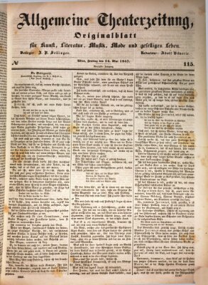 Allgemeine Theaterzeitung Freitag 14. Mai 1847