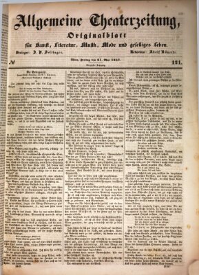 Allgemeine Theaterzeitung Freitag 21. Mai 1847