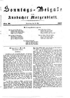 Ansbacher Morgenblatt Sonntag 19. Mai 1861