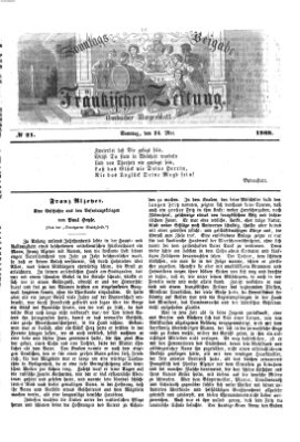 Fränkische Zeitung (Ansbacher Morgenblatt) Sonntag 24. Mai 1868