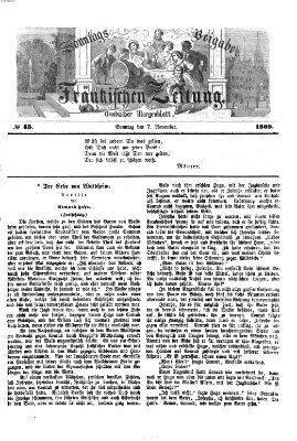 Fränkische Zeitung (Ansbacher Morgenblatt) Sonntag 7. November 1869