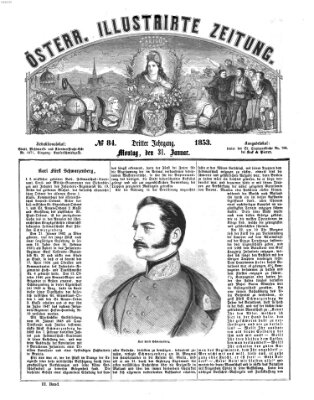 Österreichische illustrierte Zeitung Montag 31. Januar 1853