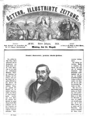 Österreichische illustrierte Zeitung Montag 14. August 1854