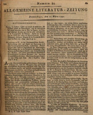 Allgemeine Literatur-Zeitung (Literarisches Zentralblatt für Deutschland) Donnerstag 10. März 1791