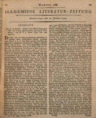 Allgemeine Literatur-Zeitung (Literarisches Zentralblatt für Deutschland) Donnerstag 28. Juni 1792