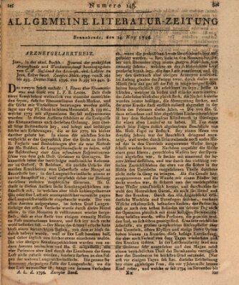 Allgemeine Literatur-Zeitung (Literarisches Zentralblatt für Deutschland) Samstag 14. Mai 1796