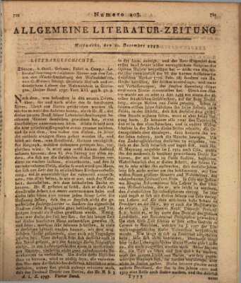 Allgemeine Literatur-Zeitung (Literarisches Zentralblatt für Deutschland) Mittwoch 20. Dezember 1797