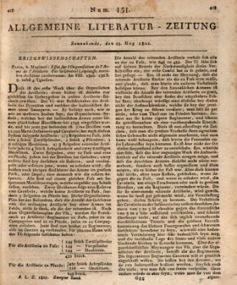 Allgemeine Literatur-Zeitung (Literarisches Zentralblatt für Deutschland) Samstag 23. Mai 1801
