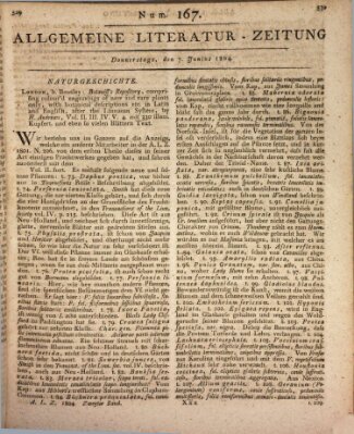 Allgemeine Literatur-Zeitung (Literarisches Zentralblatt für Deutschland) Donnerstag 7. Juni 1804