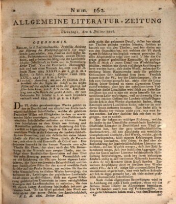 Allgemeine Literatur-Zeitung (Literarisches Zentralblatt für Deutschland) Dienstag 8. Juli 1806