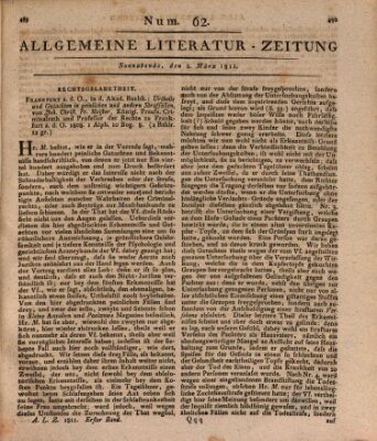 Allgemeine Literatur-Zeitung (Literarisches Zentralblatt für Deutschland) Samstag 2. März 1811