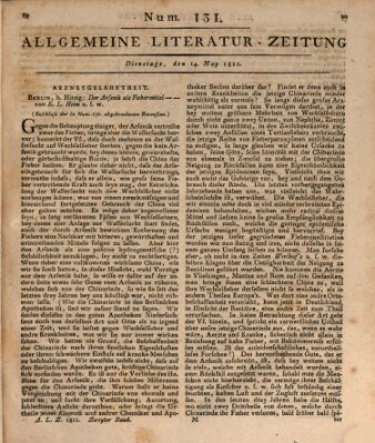 Allgemeine Literatur-Zeitung (Literarisches Zentralblatt für Deutschland) Dienstag 14. Mai 1811