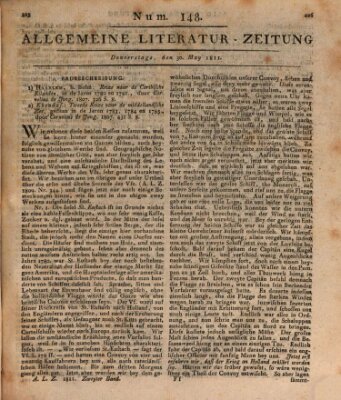 Allgemeine Literatur-Zeitung (Literarisches Zentralblatt für Deutschland) Donnerstag 30. Mai 1811