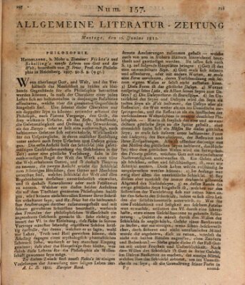 Allgemeine Literatur-Zeitung (Literarisches Zentralblatt für Deutschland) Montag 10. Juni 1811
