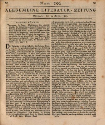 Allgemeine Literatur-Zeitung (Literarisches Zentralblatt für Deutschland) Mittwoch 24. Juli 1811