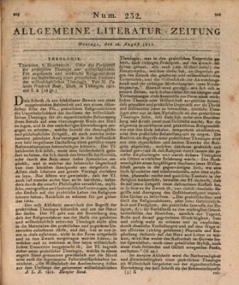 Allgemeine Literatur-Zeitung (Literarisches Zentralblatt für Deutschland) Montag 26. August 1811