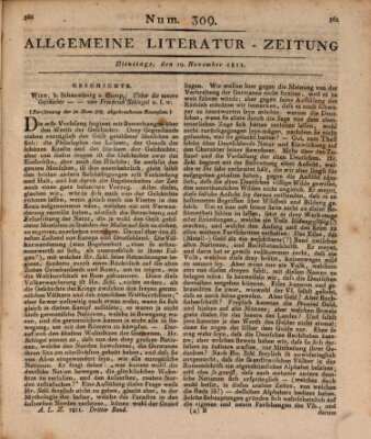 Allgemeine Literatur-Zeitung (Literarisches Zentralblatt für Deutschland) Dienstag 19. November 1811