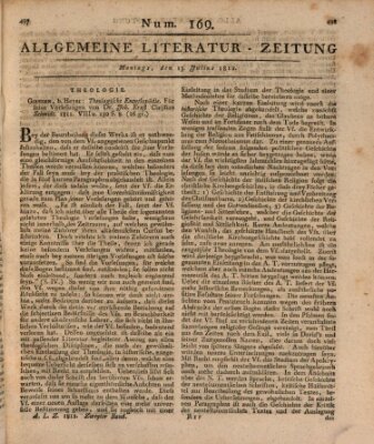 Allgemeine Literatur-Zeitung (Literarisches Zentralblatt für Deutschland) Montag 13. Juli 1812