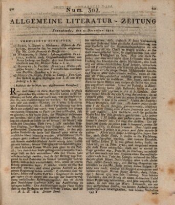 Allgemeine Literatur-Zeitung (Literarisches Zentralblatt für Deutschland) Samstag 5. Dezember 1812