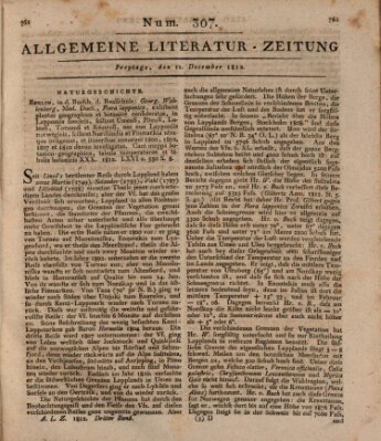 Allgemeine Literatur-Zeitung (Literarisches Zentralblatt für Deutschland) Freitag 11. Dezember 1812