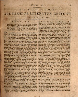 Jenaische allgemeine Literatur-Zeitung vom Jahre ... Dienstag 5. Januar 1808