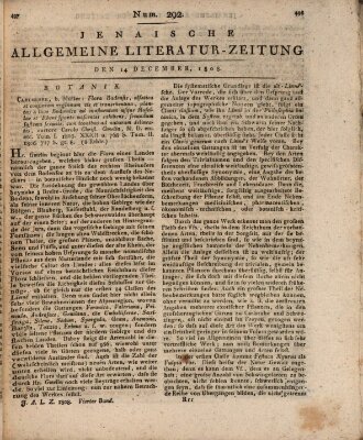 Jenaische allgemeine Literatur-Zeitung vom Jahre ... Mittwoch 14. Dezember 1808