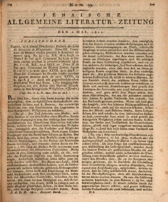 Jenaische allgemeine Literatur-Zeitung vom Jahre ... Donnerstag 2. Mai 1811