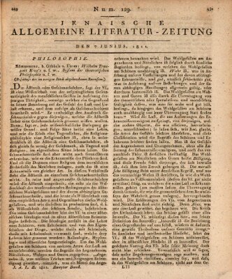Jenaische allgemeine Literatur-Zeitung vom Jahre ... Freitag 7. Juni 1811