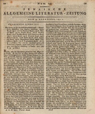 Jenaische allgemeine Literatur-Zeitung vom Jahre ... Montag 30. Dezember 1811