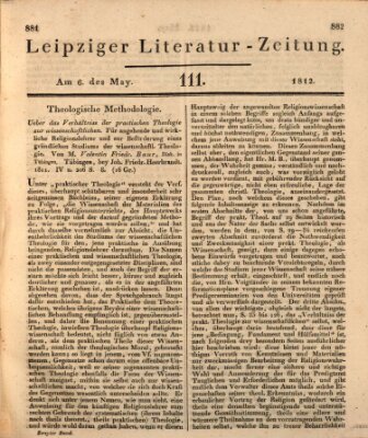 Leipziger Literaturzeitung Mittwoch 6. Mai 1812