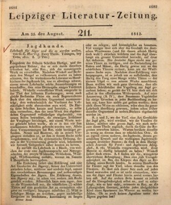 Leipziger Literaturzeitung Dienstag 25. August 1812