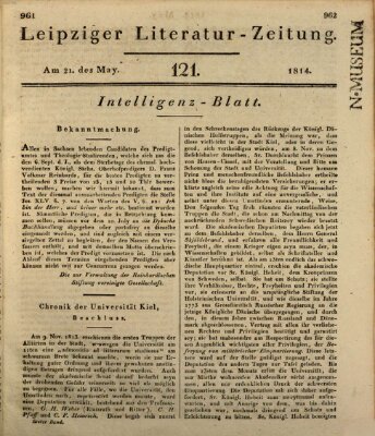 Leipziger Literaturzeitung Samstag 21. Mai 1814